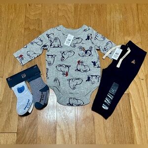 Baby Gap 3-Piece Baby Clothing Set - New with Tags